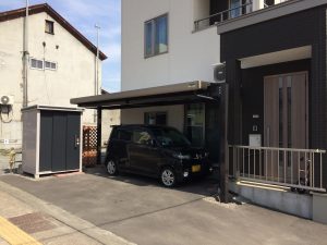 どんな場所でも！極狭スペース採光屋根付き！